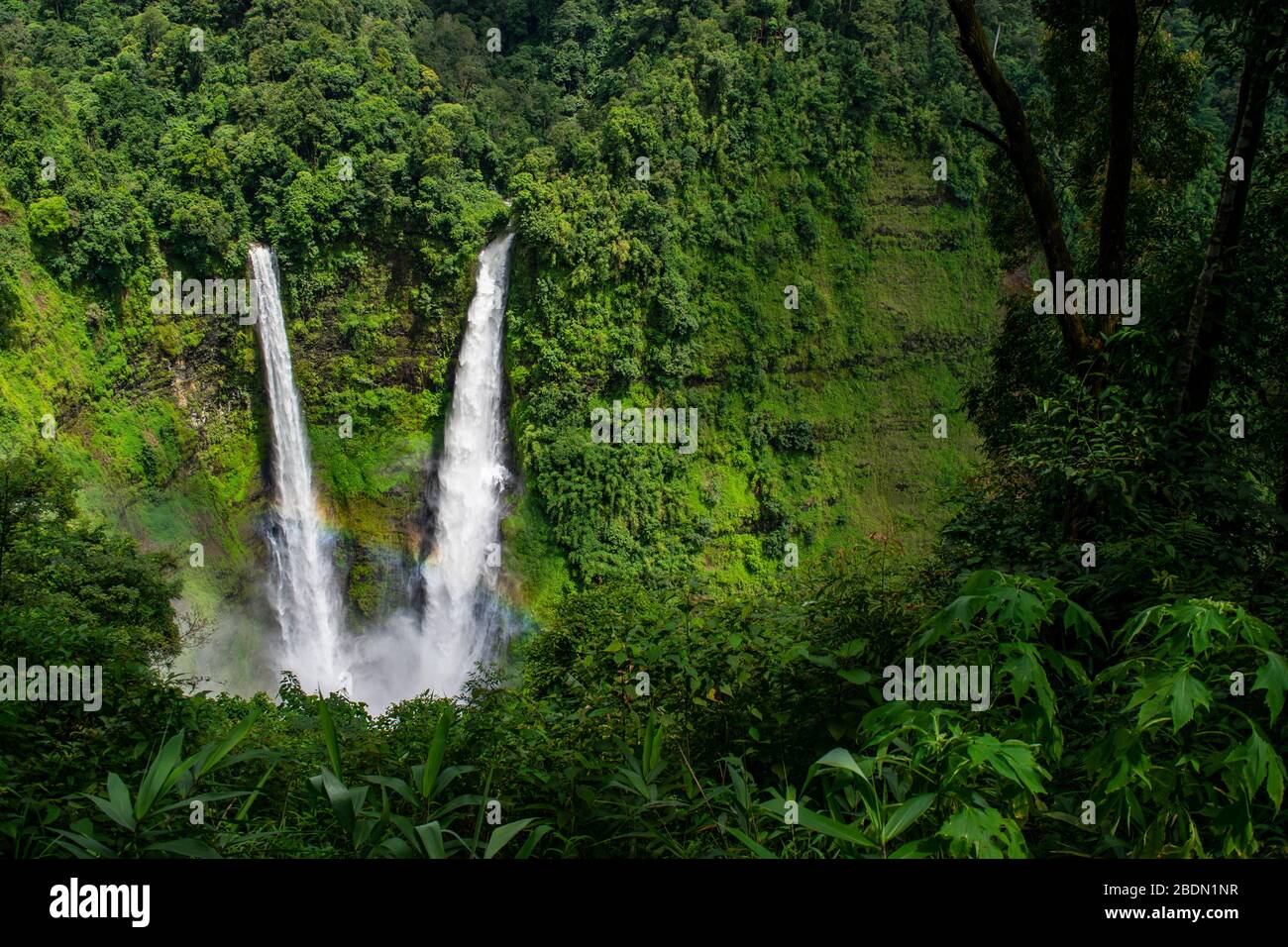 Wasserfälle auf dem Bolaven Plateau Stockfoto