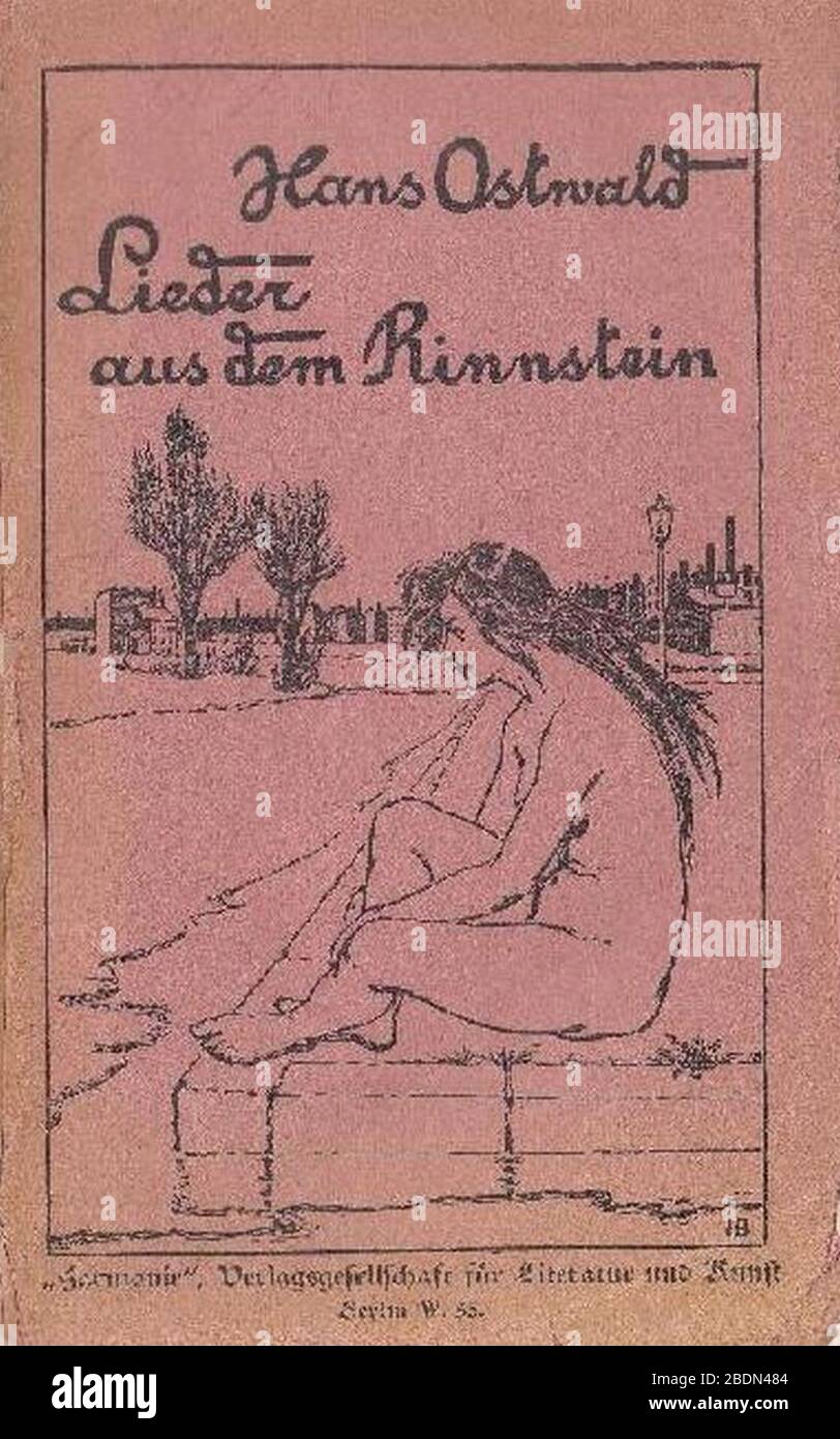 Hans Ostwald - Lieder aus dem Rinnstein, 1903. Stockfoto