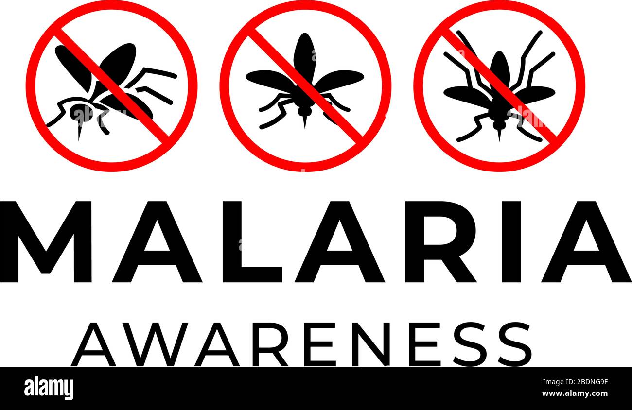 Weltmalaria-Tag. Vektor-Design geeignet für Broschüre, Poster und Banner. Mücke wie ein Symbol der Malaria-Epidemie. Stock Vektor
