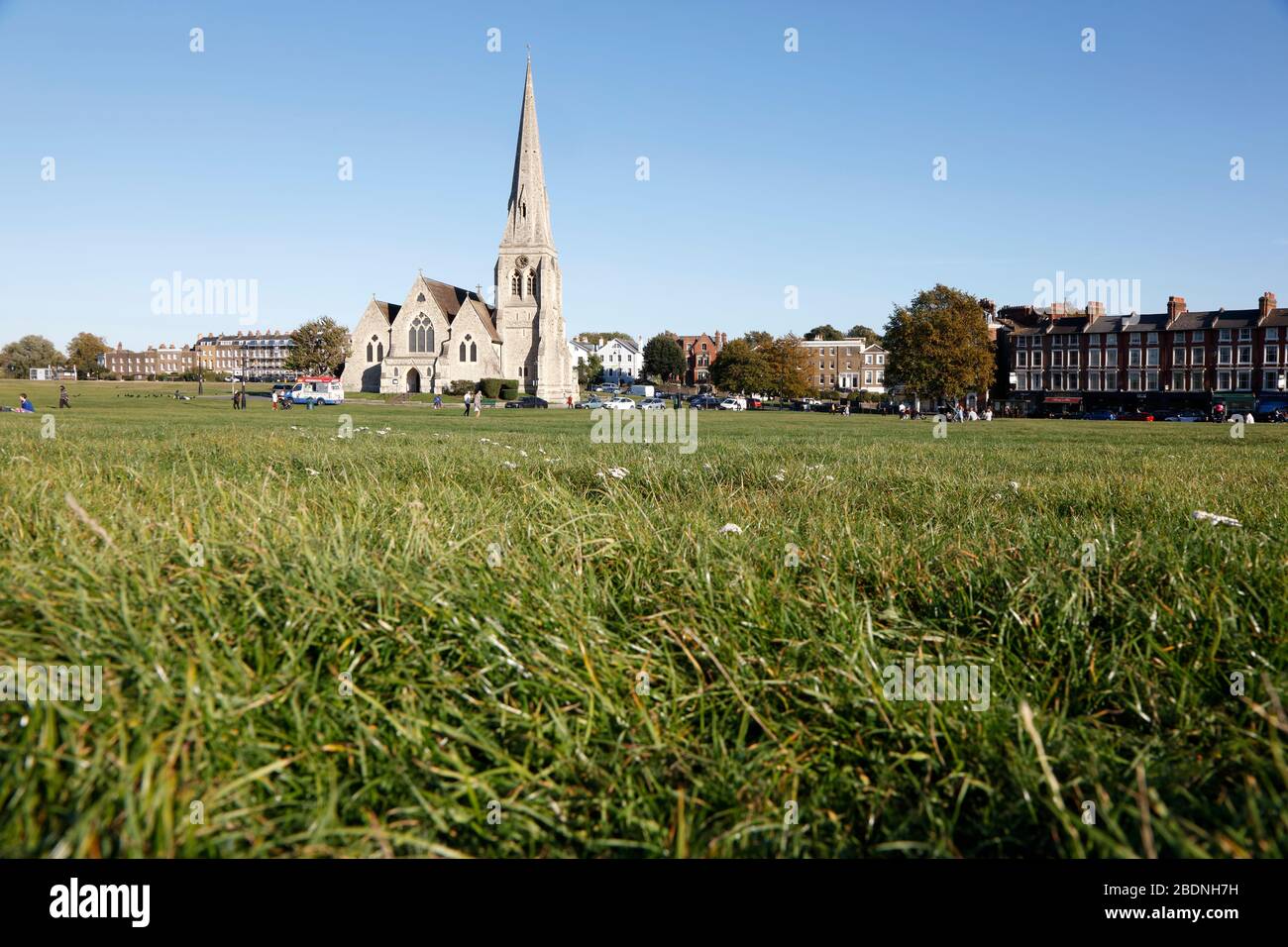 All Saints Kirche auf Blackheath Common, Blackheath, London, Großbritannien Stockfoto