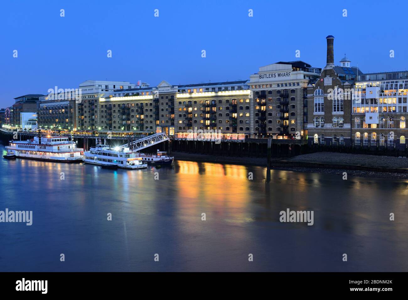 Butlers Wharf, Shad Thames, Bermondsey, London, Vereinigtes Königreich Stockfoto