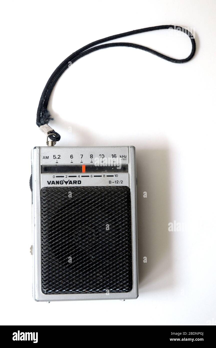 Vintage Taschenradio Vanguard Stockfoto