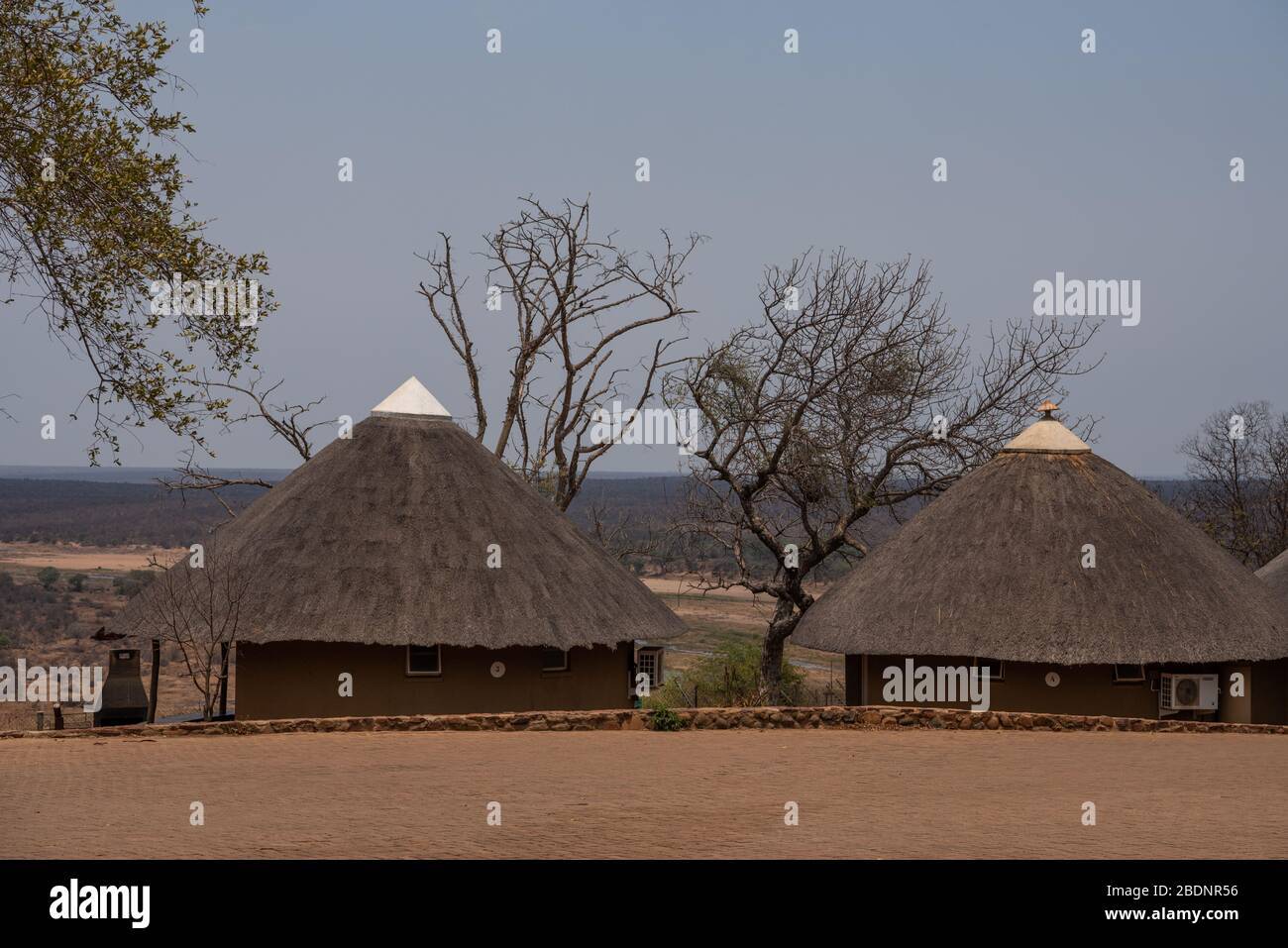 Unterkunft zur Selbstverpflegung im Krüger Nationalpark Stockfoto