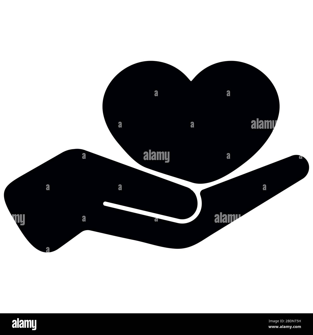 Einfache Hand Symbol Im Flachen Stil Vektor Stock Vektorgrafik Alamy