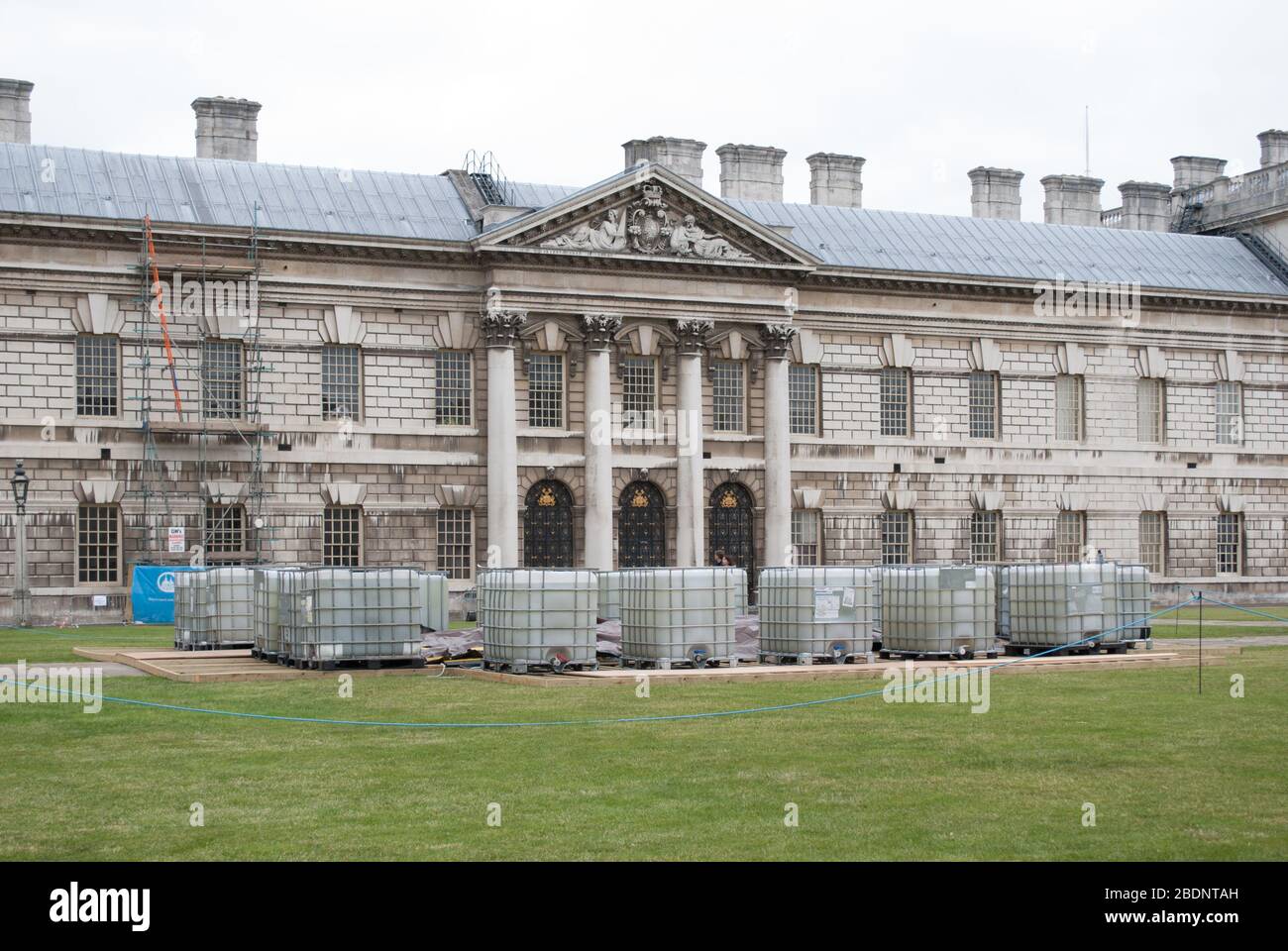 UNESCO Englische Barockarchitektur Old Royal Naval College, King William Walk, Greenwich, London SE10 9NN von Sir Christopher Wren John Vanbrugh Stockfoto