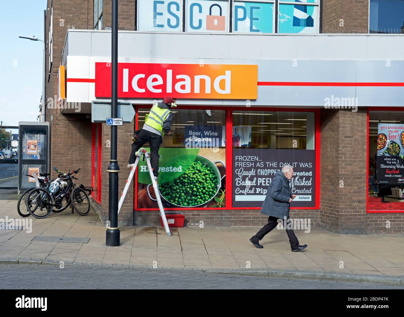 Iceland Store in Bridlington, East Yorkshire, England, Großbritannien Stockfoto