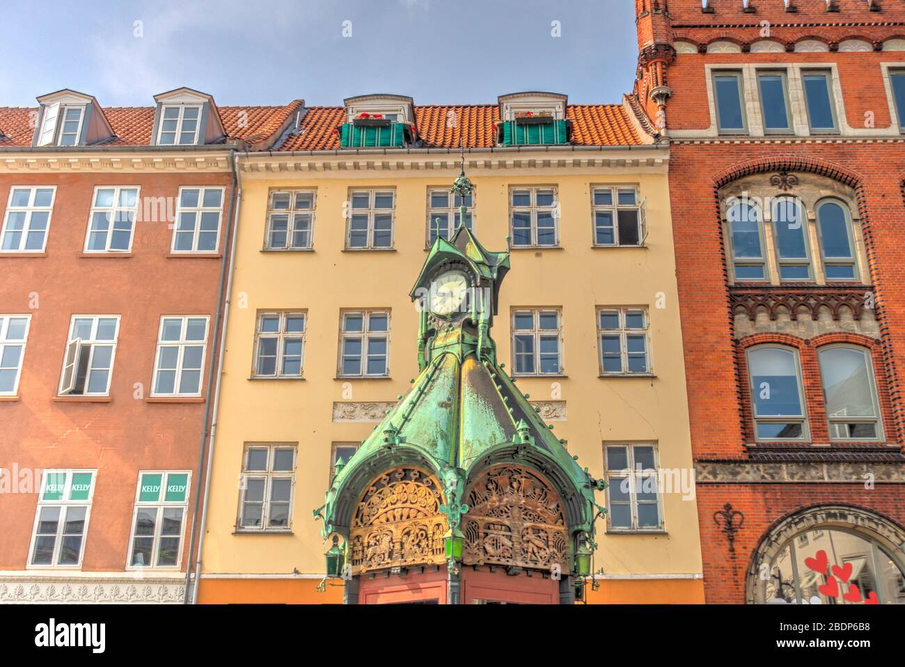 Kopenhagener Stadtbild, HDR-Bild Stockfoto