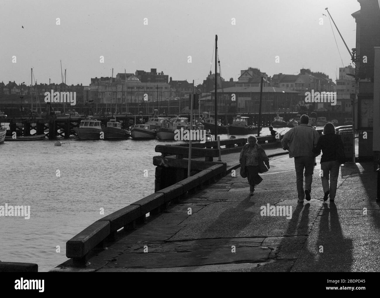 1991, Ostküste von Yorkshire Seeside Stadt, Bridlington, Nordengland, Großbritannien Stockfoto