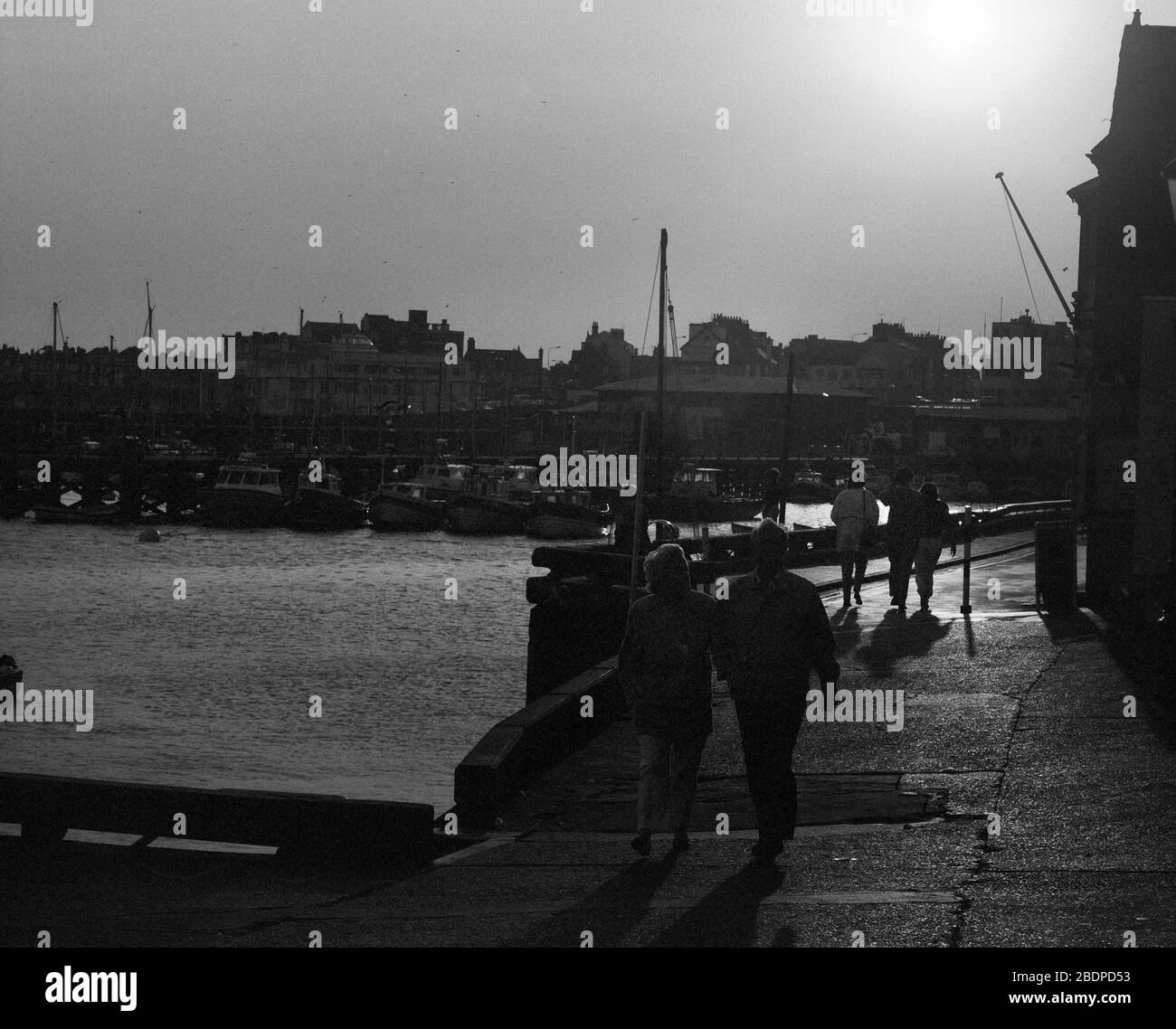 1991, Ostküste von Yorkshire Seeside Stadt, Bridlington, Nordengland, Großbritannien Stockfoto