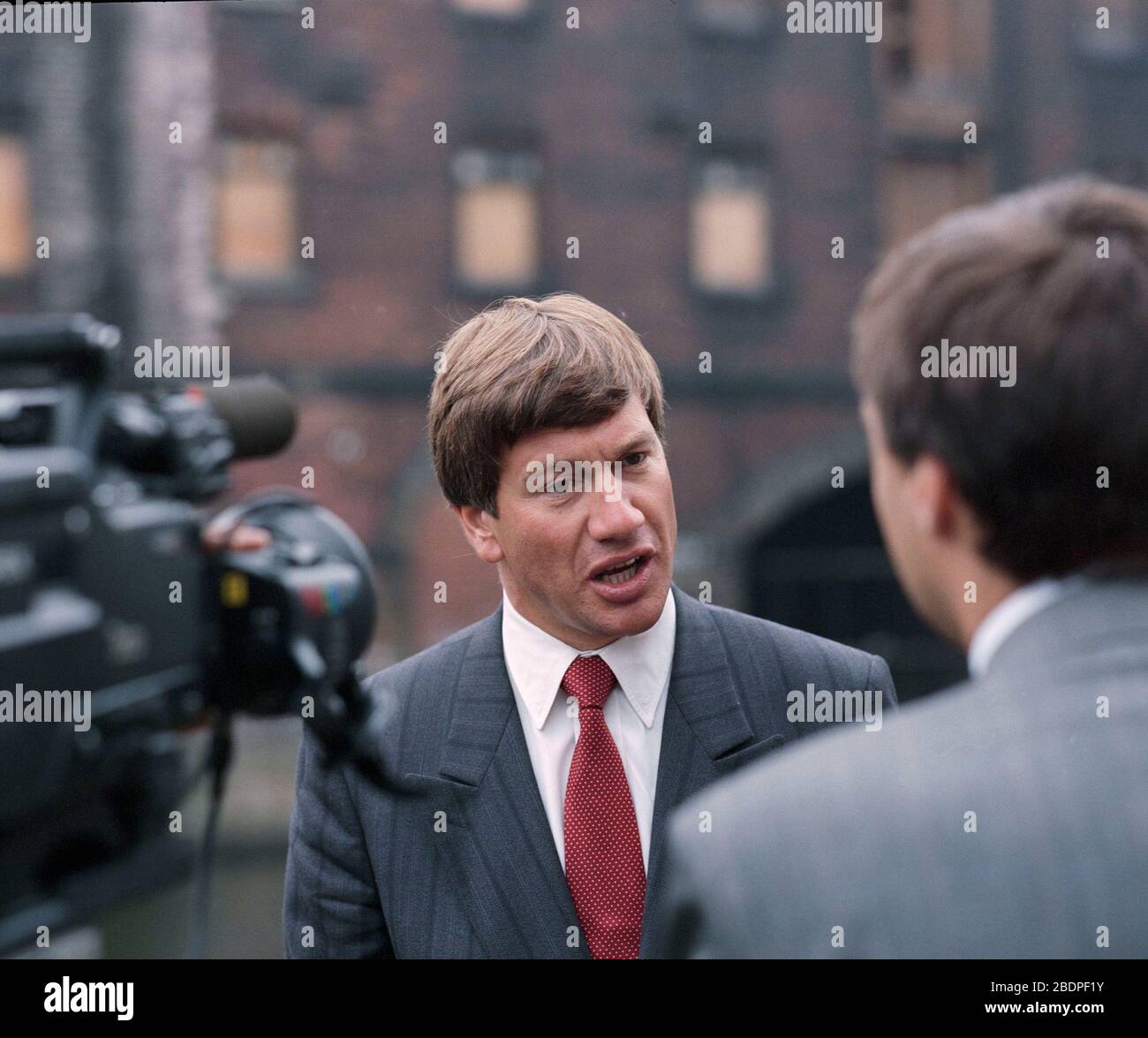 1991, Michael Portillo in Sheffield, South Yorkshire, Nordengland, Großbritannien Stockfoto