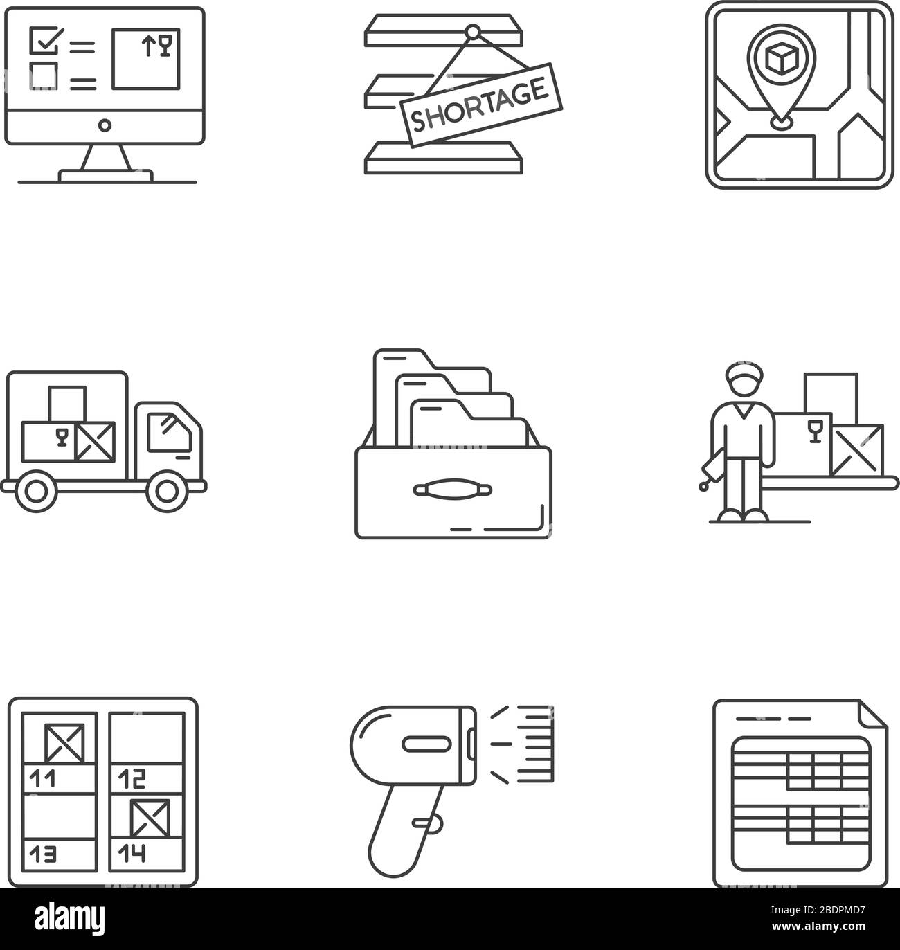 Control de inventario Stock-Vektorgrafiken kaufen - Alamy