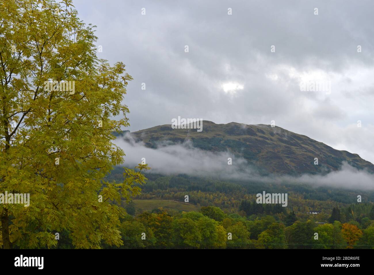 Herbstlandschaft um Balquhidder, Highlands, Schottland Stockfoto