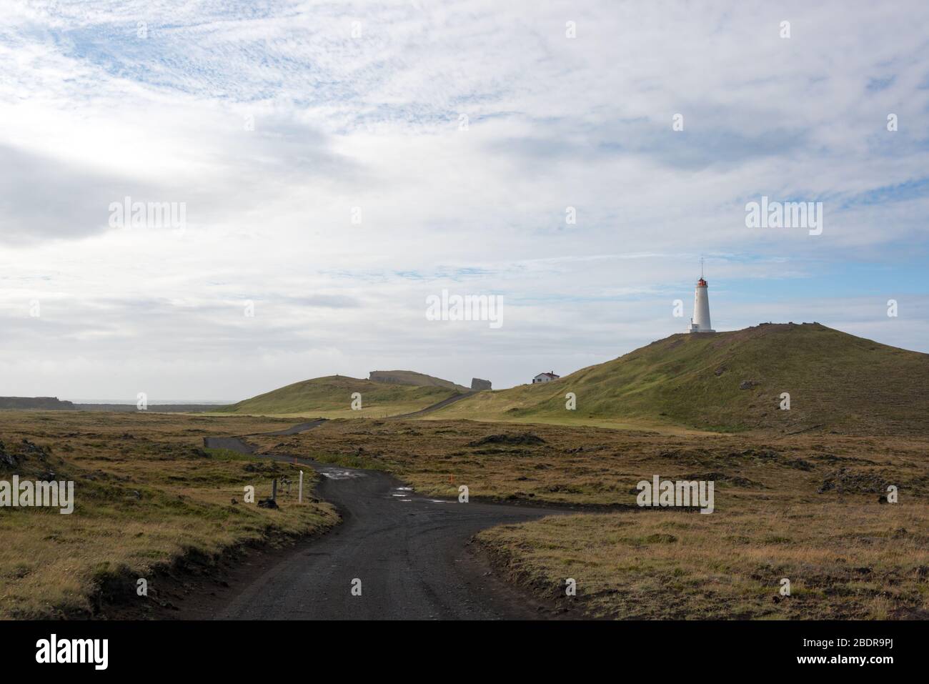 Reykjanesviti, der Leuchtturm in Rekjanes, Island Stockfoto