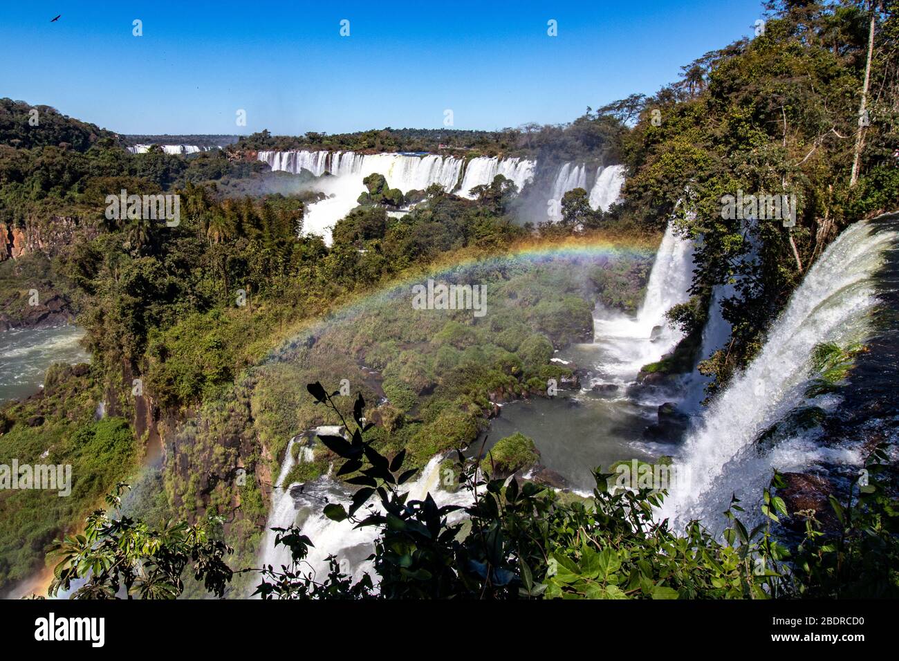 San Martin Falls, Iguazu Falls, Brasilien Stockfoto