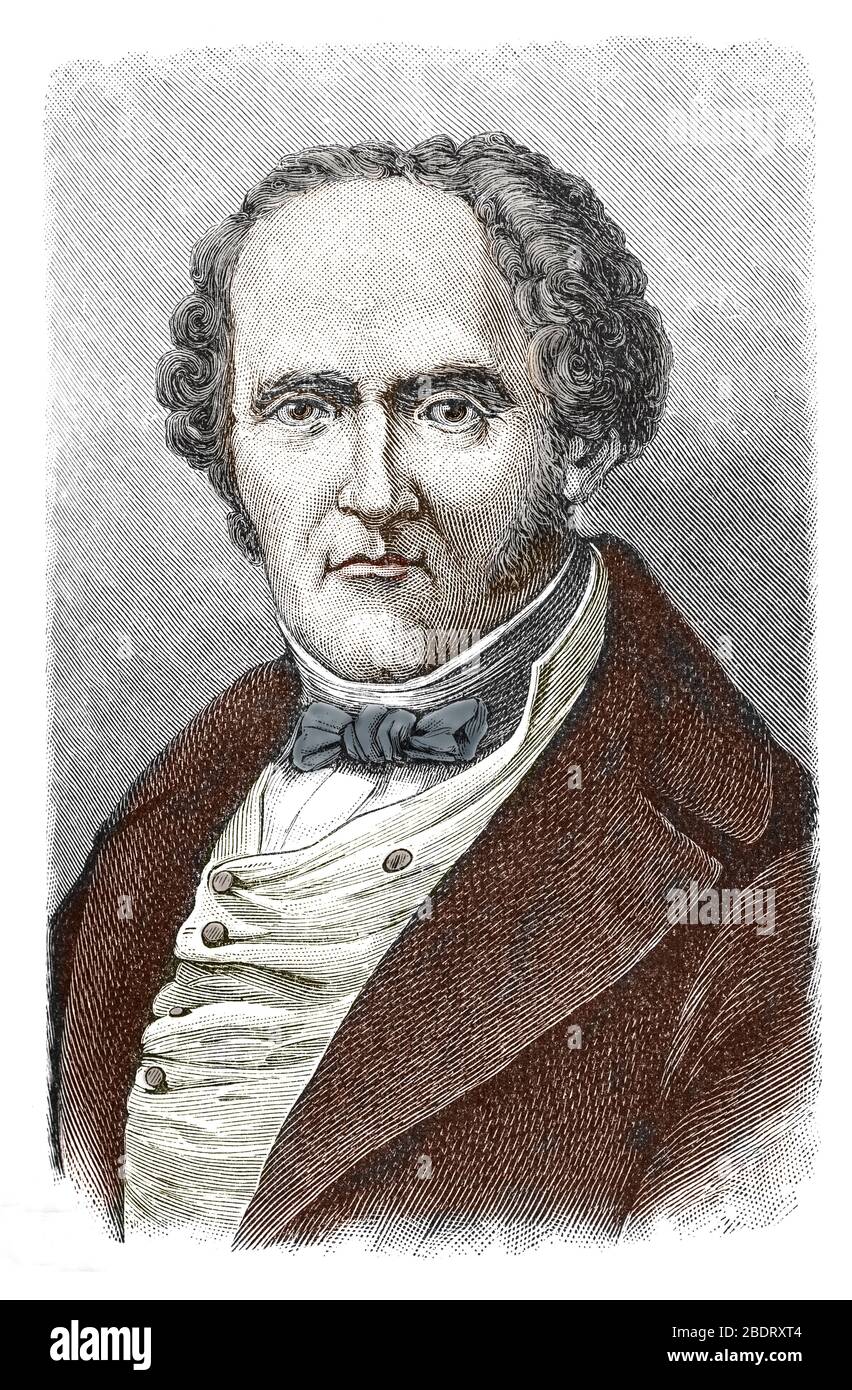 Portrait de Charles Fourier (* um 1777-372 in Paris; † um 1730-1672 in Paris), theoricien socialiste francais (Porträt des französischen Philosophen Charles Fourier und ein wichtiger früher so Stockfoto