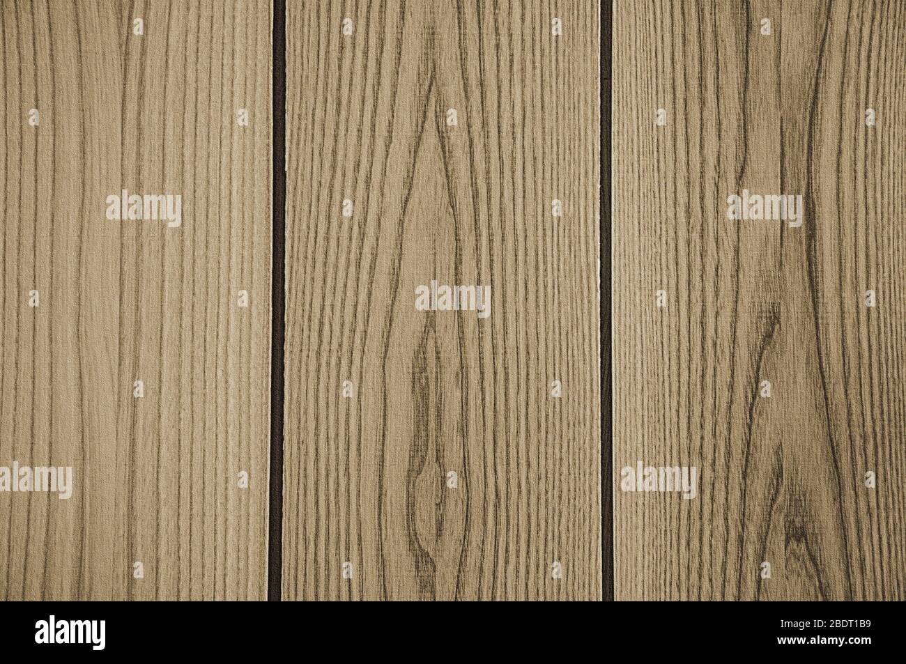 Die Struktur der Holzbretter. Grauer Hintergrund und große Linien. Stockfoto