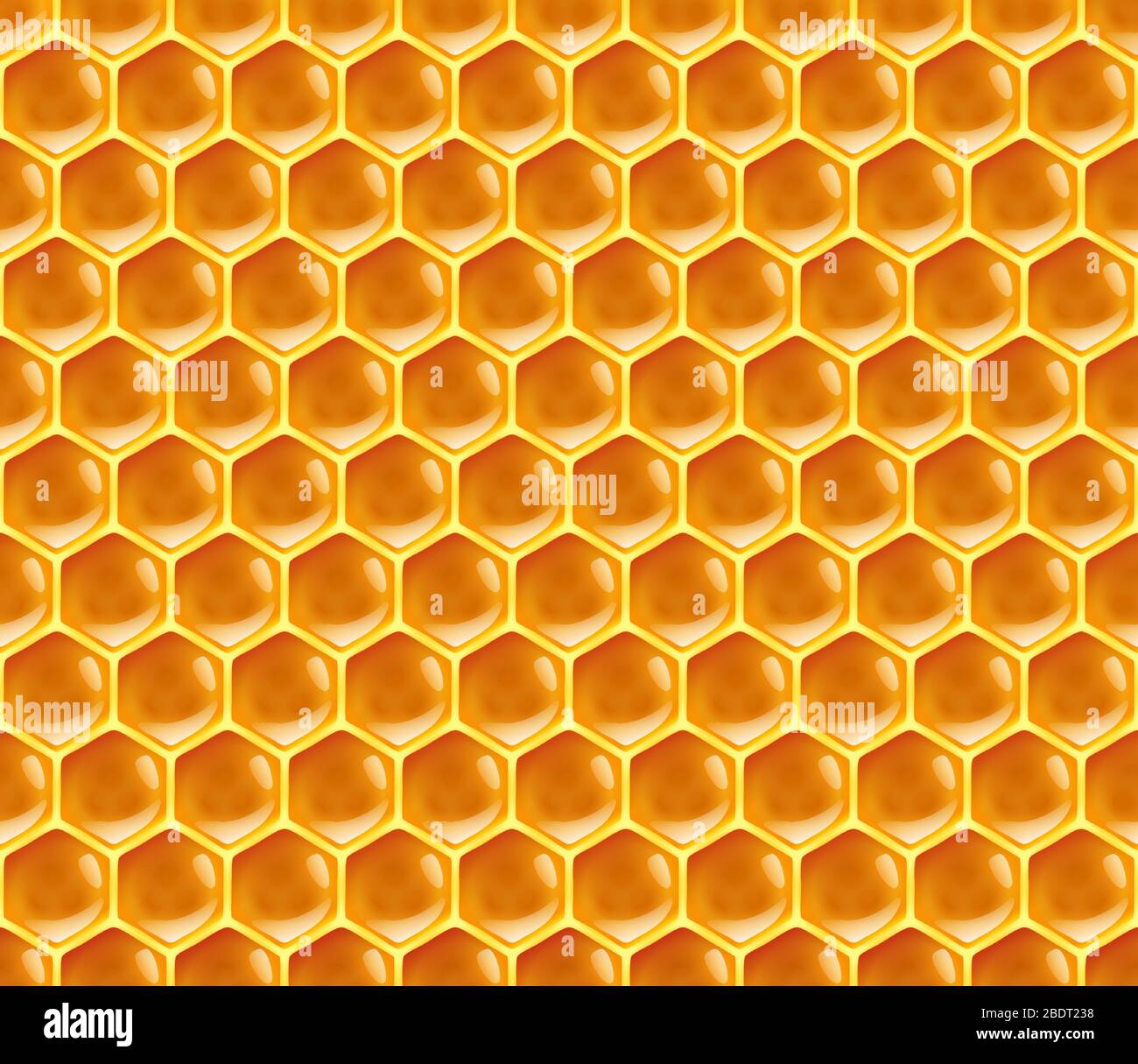 Nahtloser Hintergrund mit Wabentextur. Vektorgrafiken. Stock Vektor