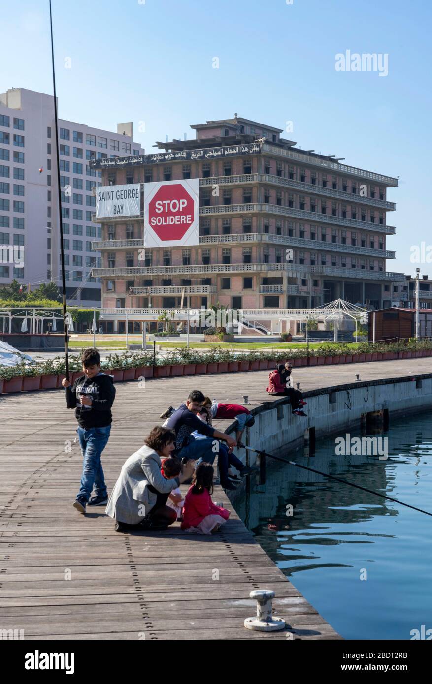 Saint Georges Hotel in Zaitunay Bay Stockfoto