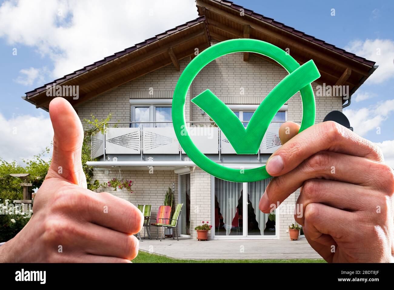 Checkliste Für Den Kauf Und Verkauf Von Immobilien Im Haus Stockfoto