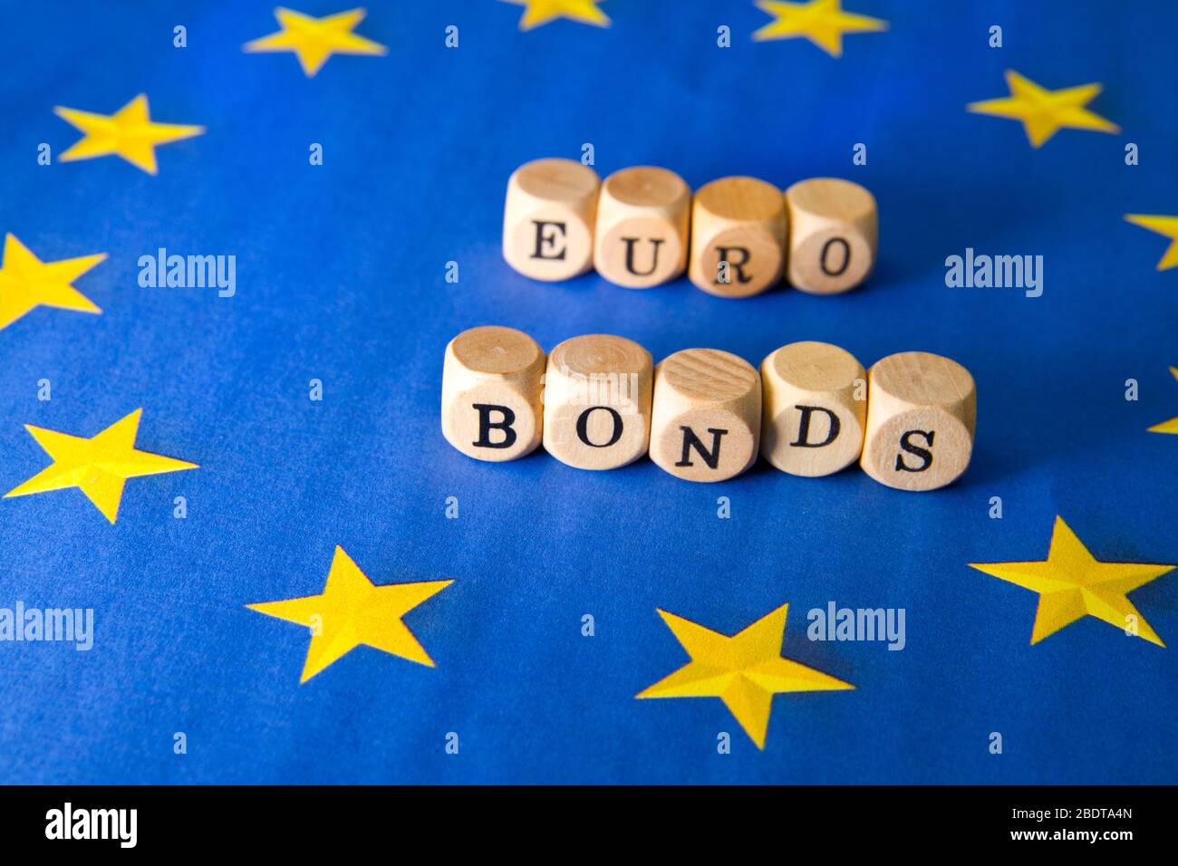 Eurobonds und Corona-Anleihen zum Krisenmanagement Stockfoto