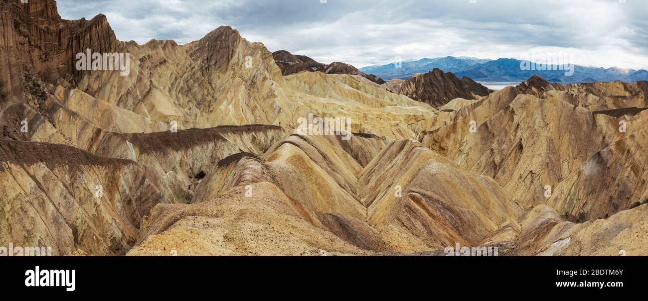 Die weiten Wüsten und Formationen des Death Valley National Park in Stockfoto
