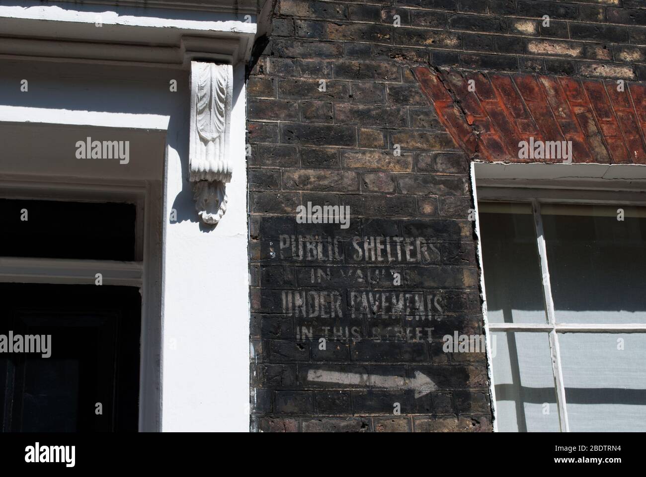 War Underground Shelter City of Westminstser, London SW1P Stockfoto