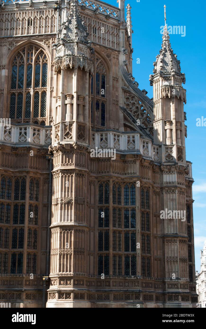 Gotische Architektur 1240s Stone Westminster Abbey, 20 Deans Yardd, Westminster, London SW1P Stockfoto