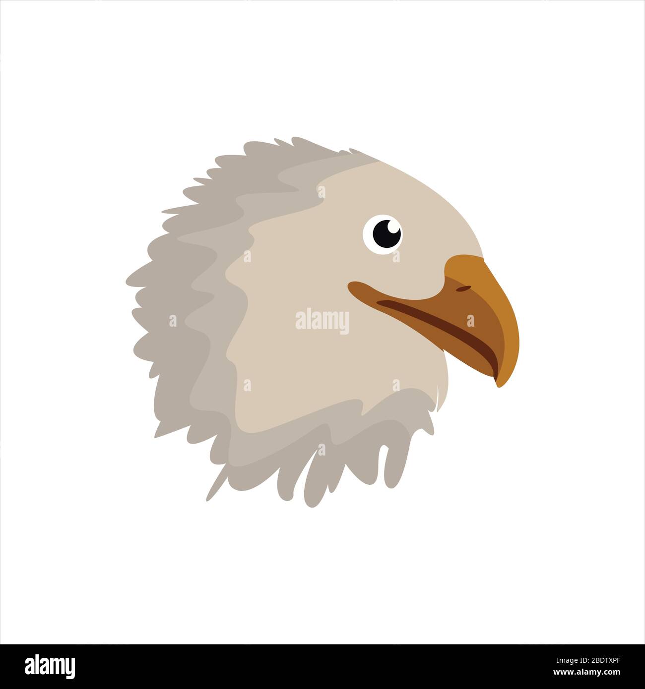 Motorrad-Emblem Adler Kopf Clip Art Charakter Illustration Stock Vektor