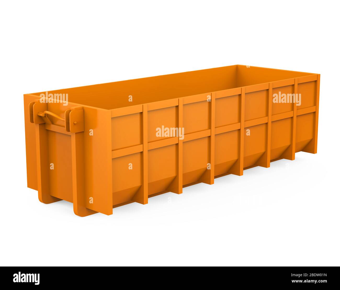 Bauausführung Müllcontainer Isoliert Stockfoto