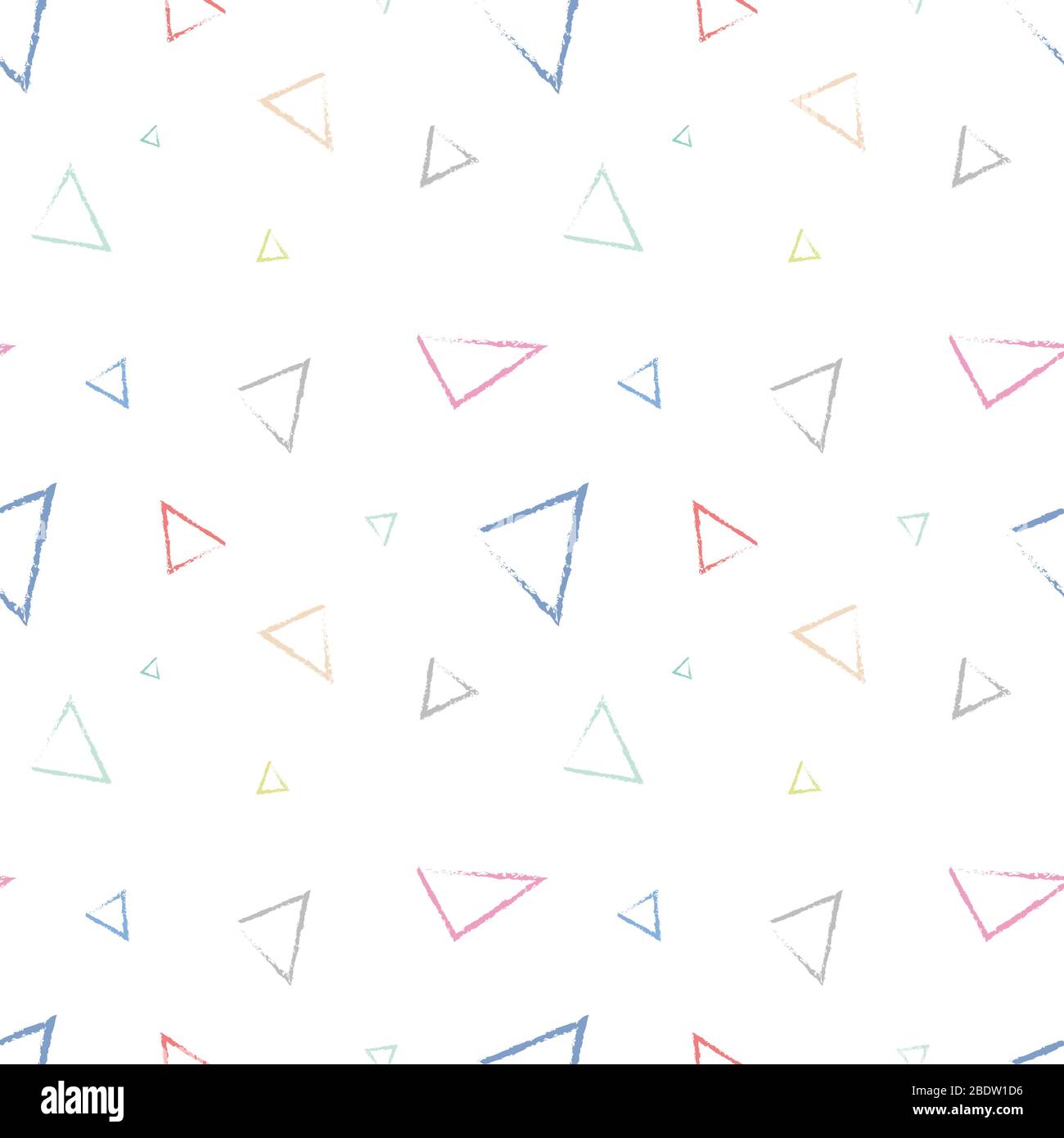 Handgezeichnetes geometrisches Muster im weißen Hintergrund Stock Vektor