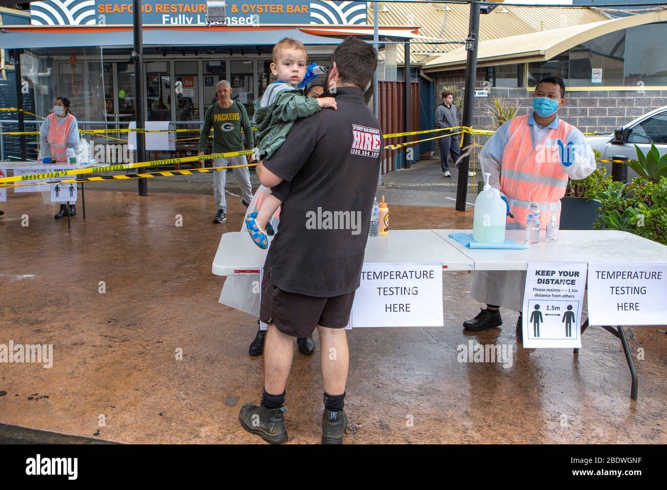 SYDNEY AUSTRALIEN FISCHMÄRKTE OSTERN KARFREITAG COVID19 2020 Stockfoto