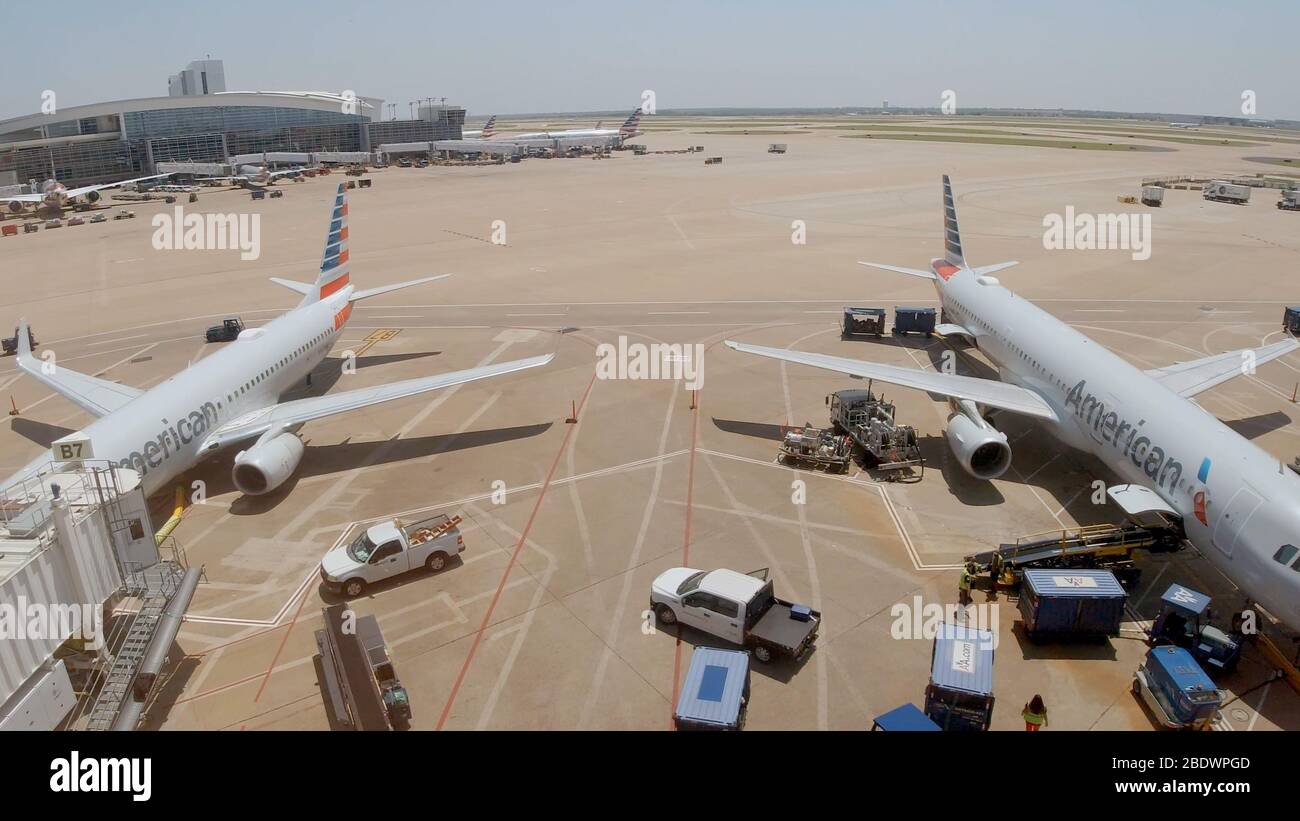 Flugplatz Dallas Fort Worth Airport - DALLAS, USA - 20. JUNI 2019 Stockfoto