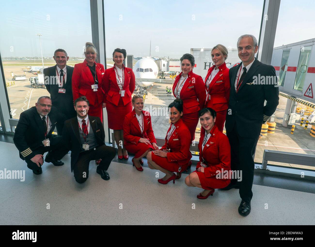 Jungfrau atlantik flug vs355 london heathrow -Fotos und -Bildmaterial ...