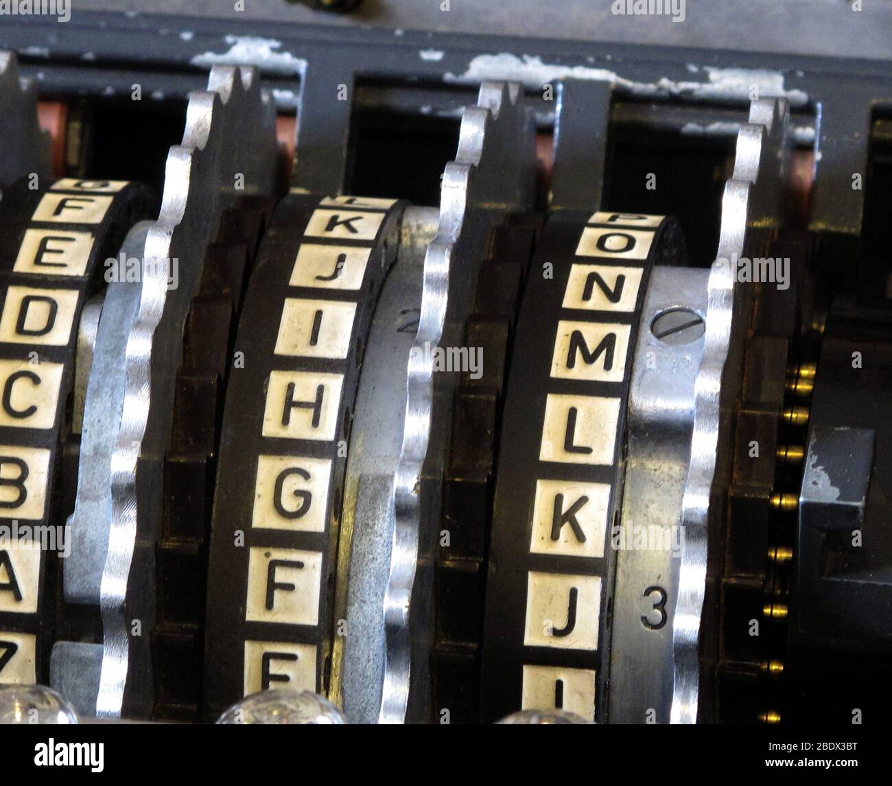 Enigma Rotor Assembly Stockfoto