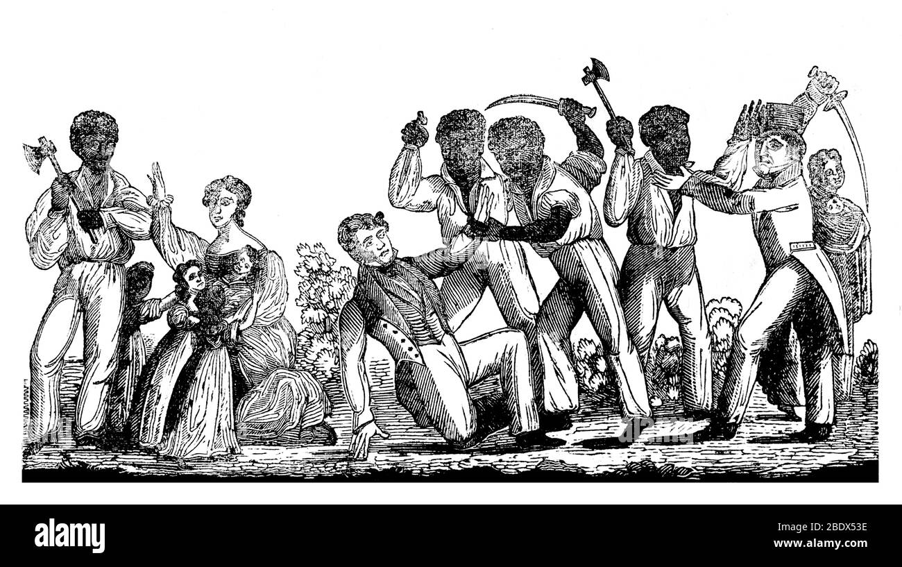 Nat Turner Sklavenaufstand, 1831 Stockfoto
