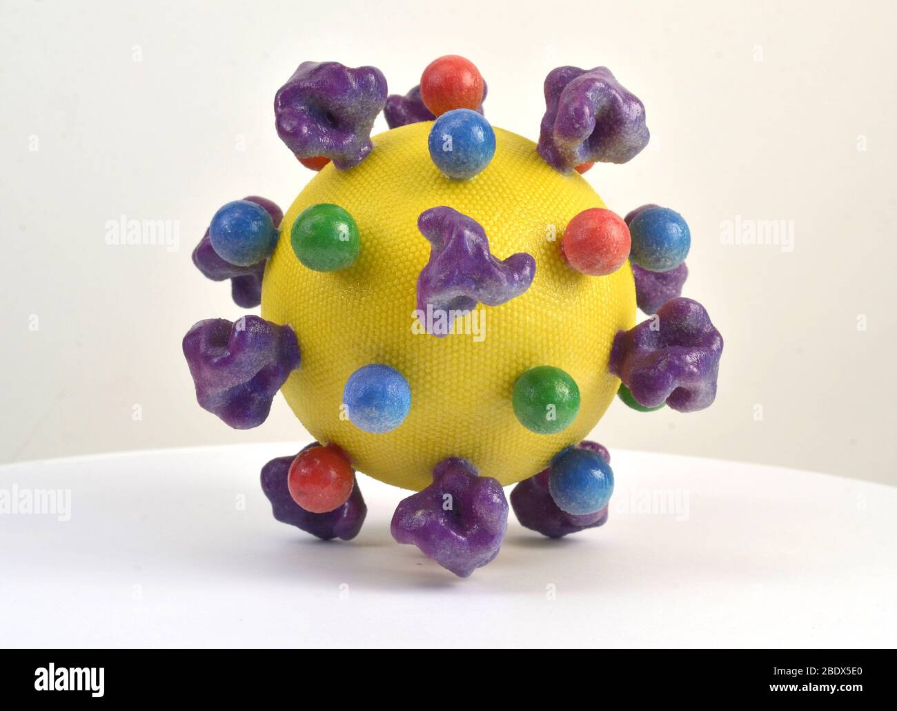 HIV, 3D-Modell Stockfoto