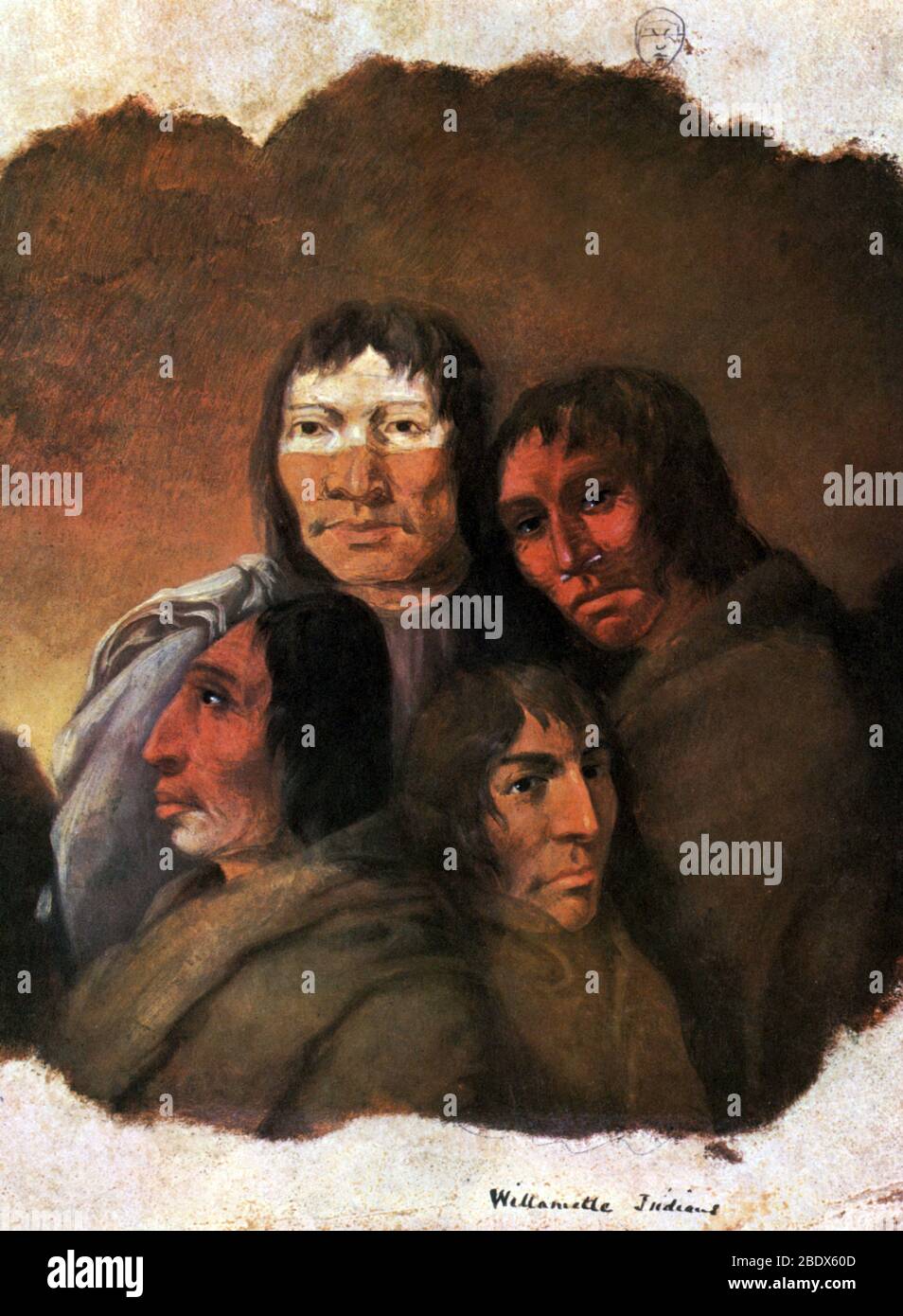 Indianer Der Amerikanischen Ureinwohner Clackamas Stockfoto