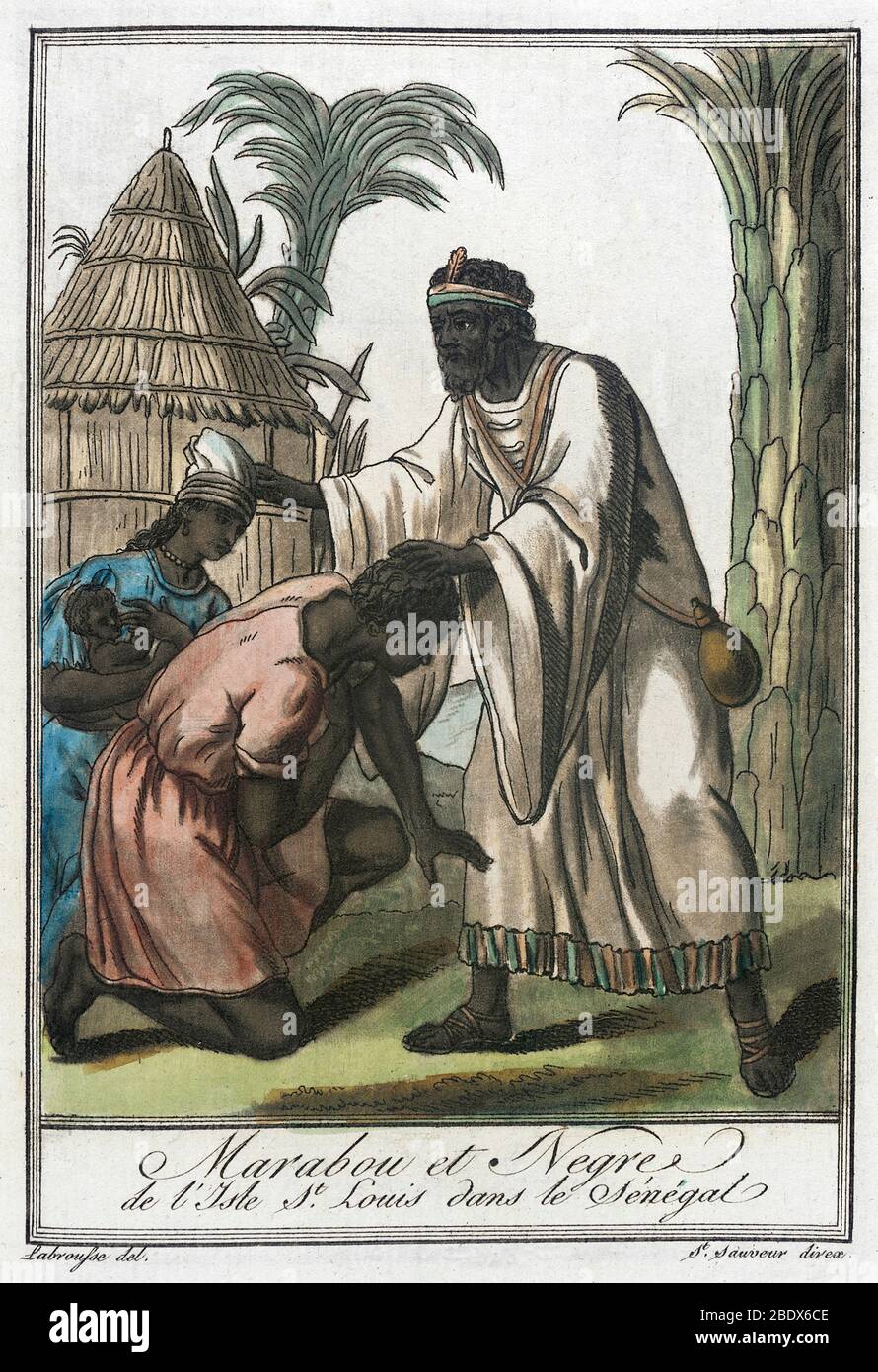 Westafrika, Saint-Louis Marabout, 1797 Stockfoto