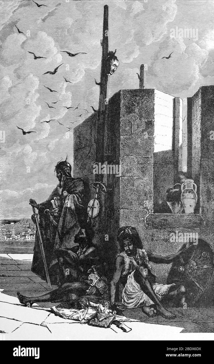 Nordwestafrika, Fez Bab Mahruk Tor, 19. Jahrhundert Stockfoto