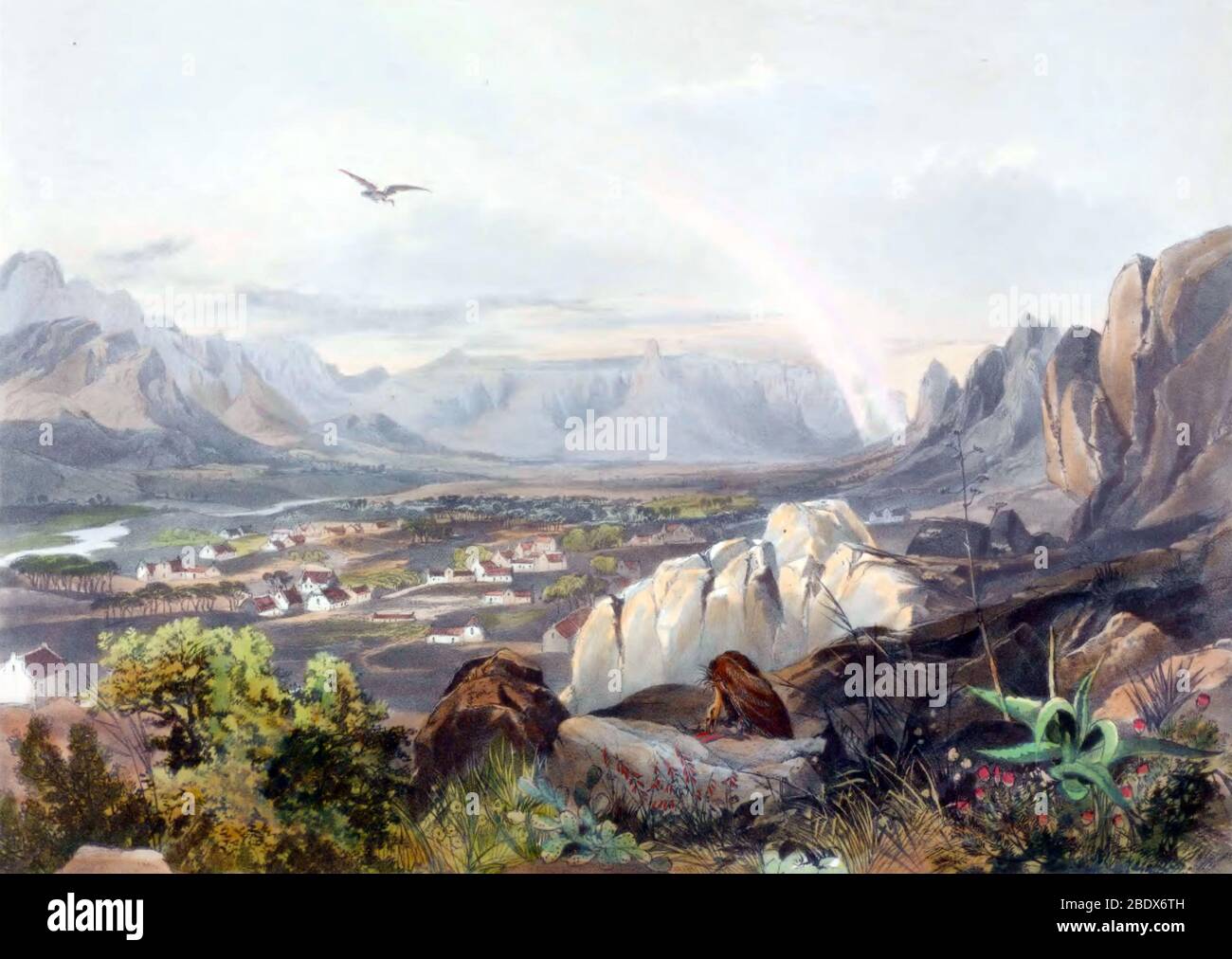 Südafrika, Paarl, 1840er Stockfoto
