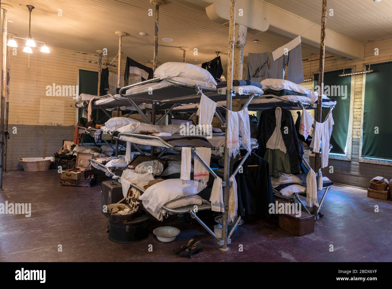 Angel Island Immigration Station, Kalifornien Stockfoto