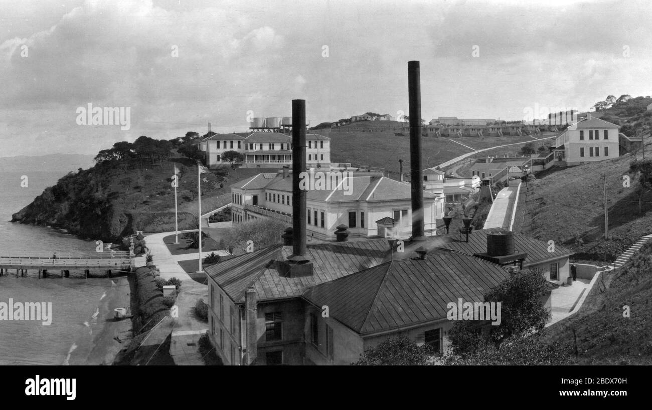 Angel Island Immigration Station, 1915 Stockfoto