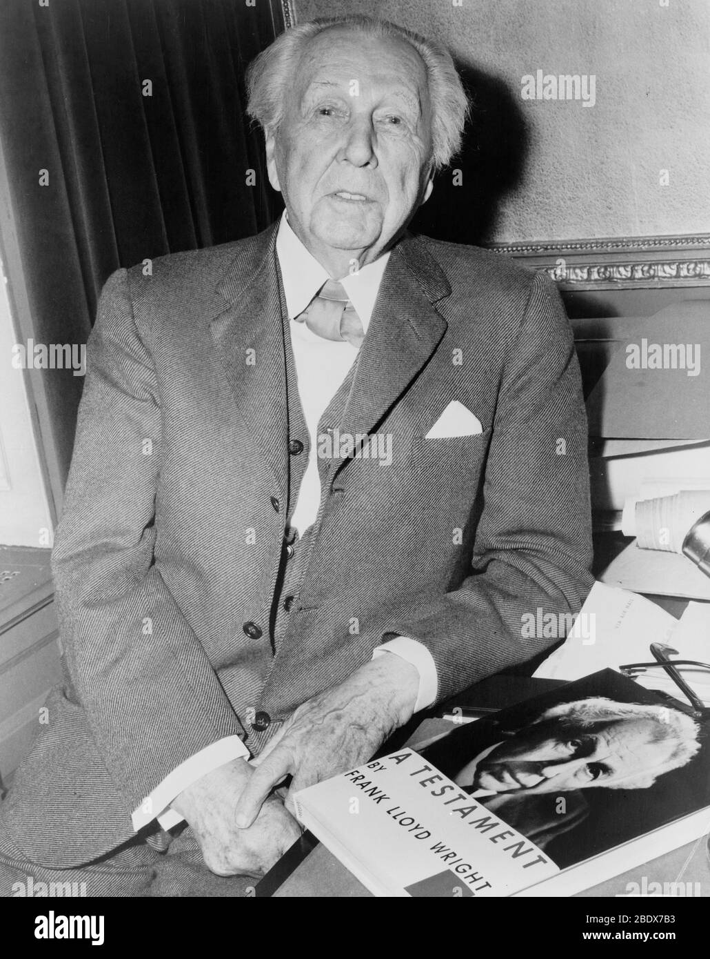 Frank Lloyd Wright, Amerikanischer Architekt Stockfoto