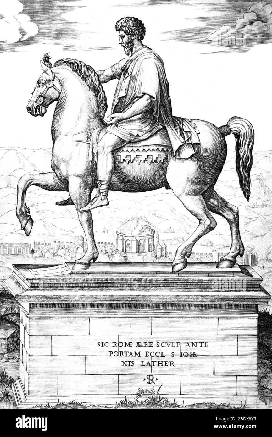 Marcus Aurelius, römischer Kaiser und stoischer Philosoph Stockfoto