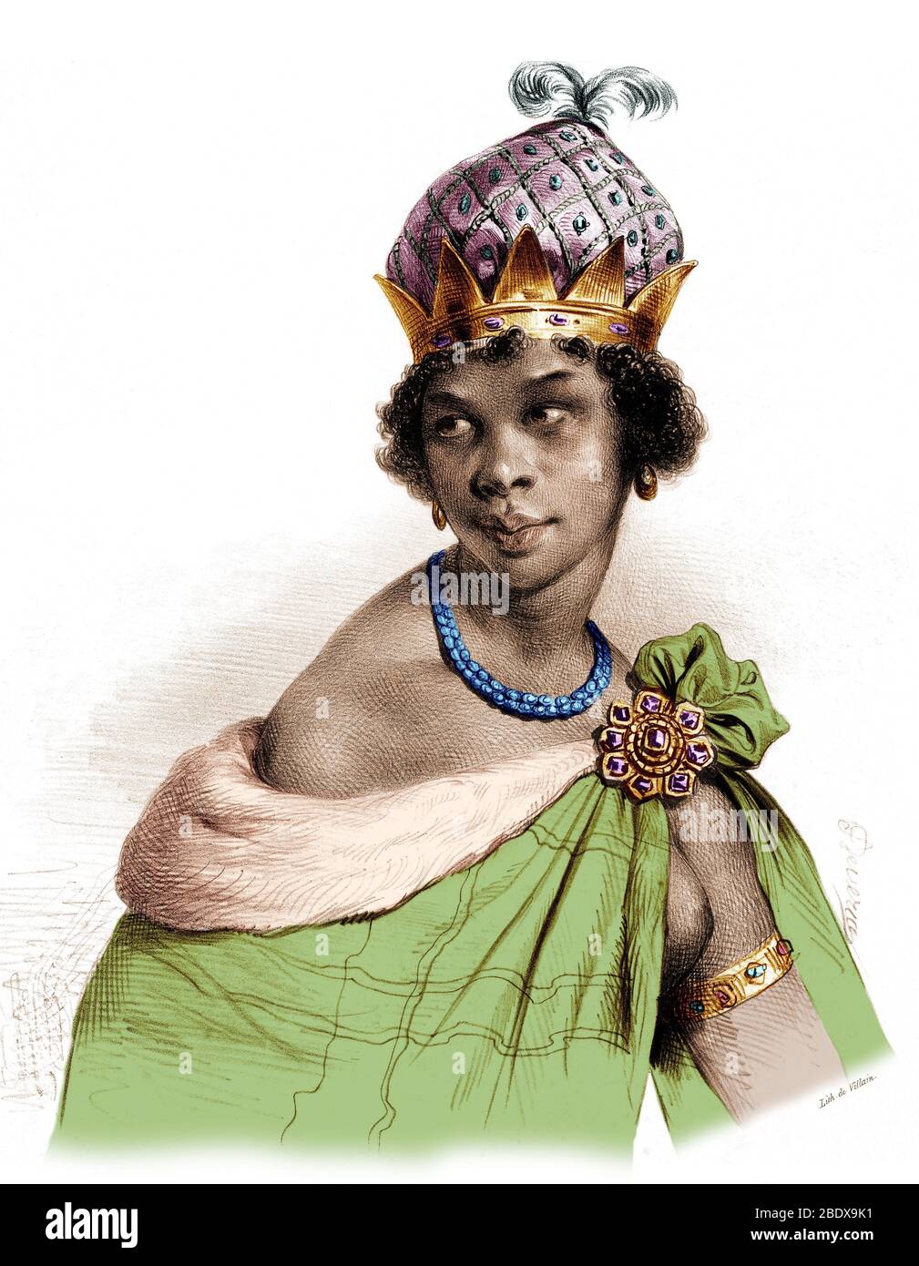 Ana Nzinga, angolanische Königin Stockfoto