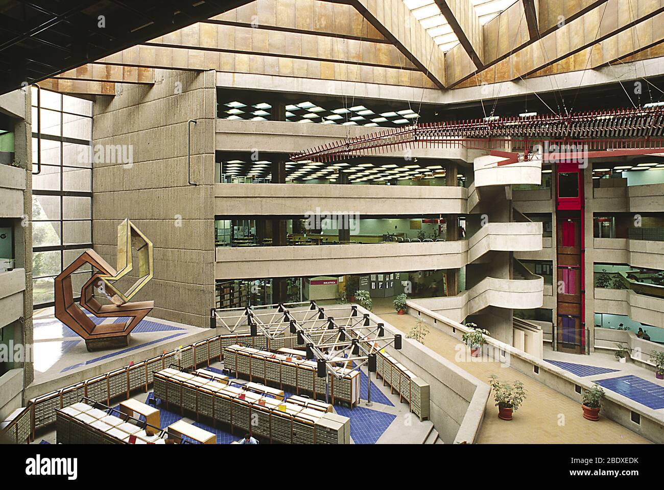 Nationalbibliothek von Mexiko Stockfoto
