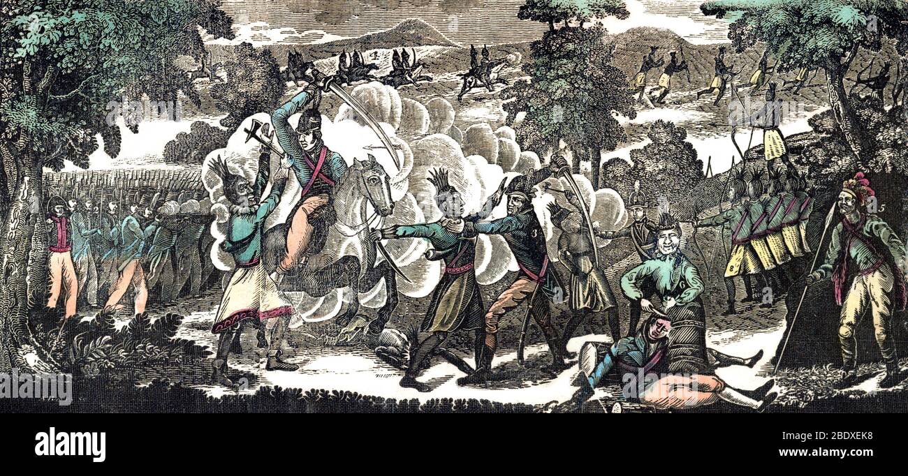 Krieg von 1812, Schlacht von Themse Stockfoto