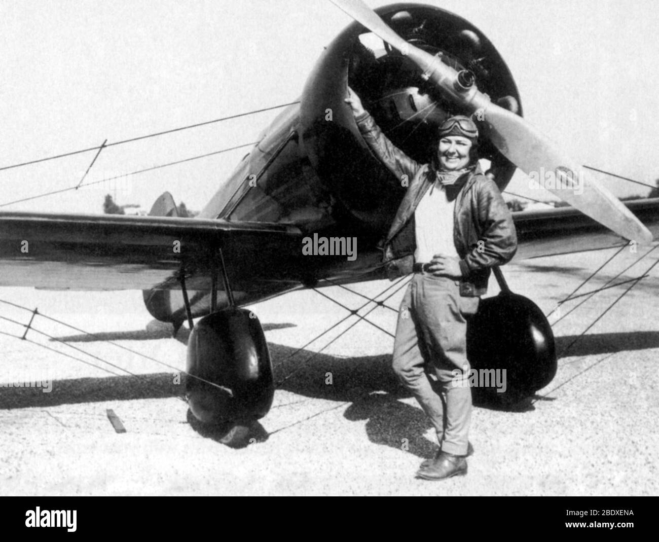 Pancho Barnes, American Aviator und Stunt Pilot Stockfoto