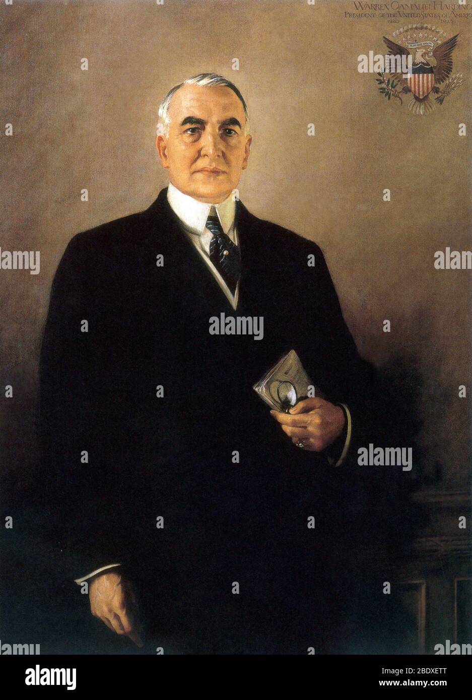 Harding, 29. Präsident der USA Stockfoto