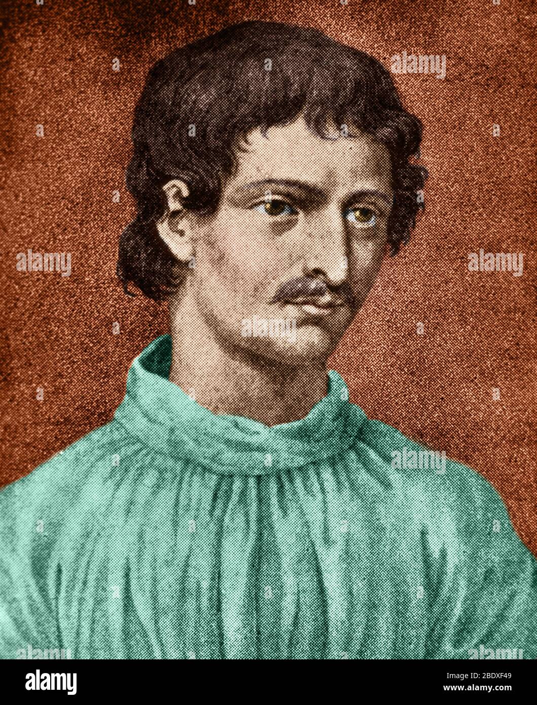 Giordano Bruno, italienischer Mönch und Astronom Stockfoto